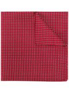 Emporio Armani Patterned Pocket Square - Red
