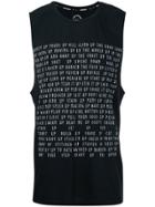 The Upside Logo Print Sleeveless Top - Black