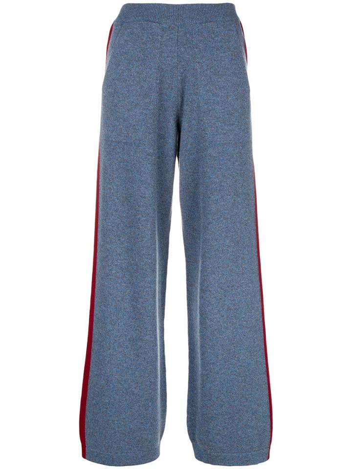 Barrie Knitted Track Pants - Blue