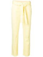Cambio Cropped Slim-fit Trousers - Yellow