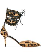 Francesco Russo Animal Print Pumps