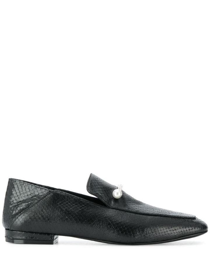 Coliac Pearl Horse-bit Loafers - Black