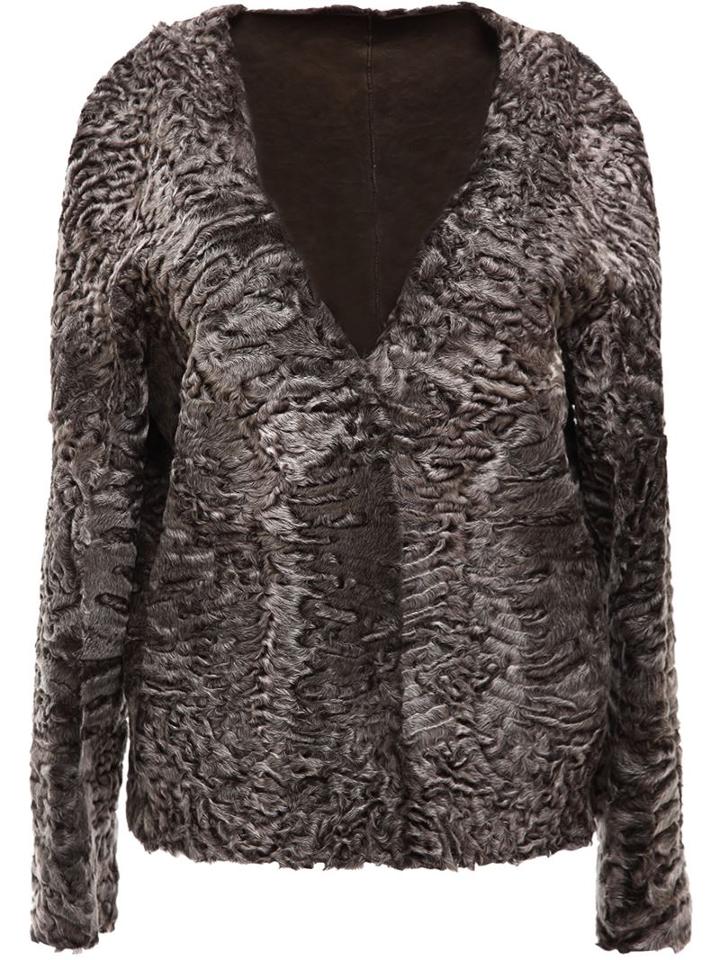 Liska 'gladice' Lamb Fur Coat