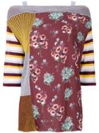 I'm Isola Marras Floral Patch-work Blouse - Multicolour