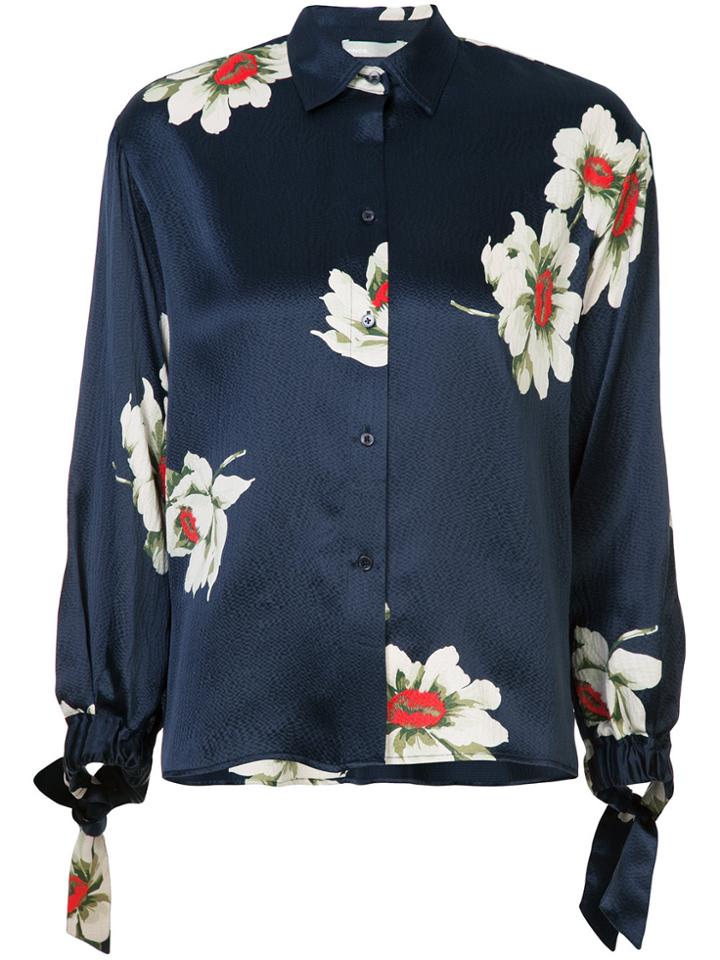 Vince Gardenia Floral Blouse - Blue