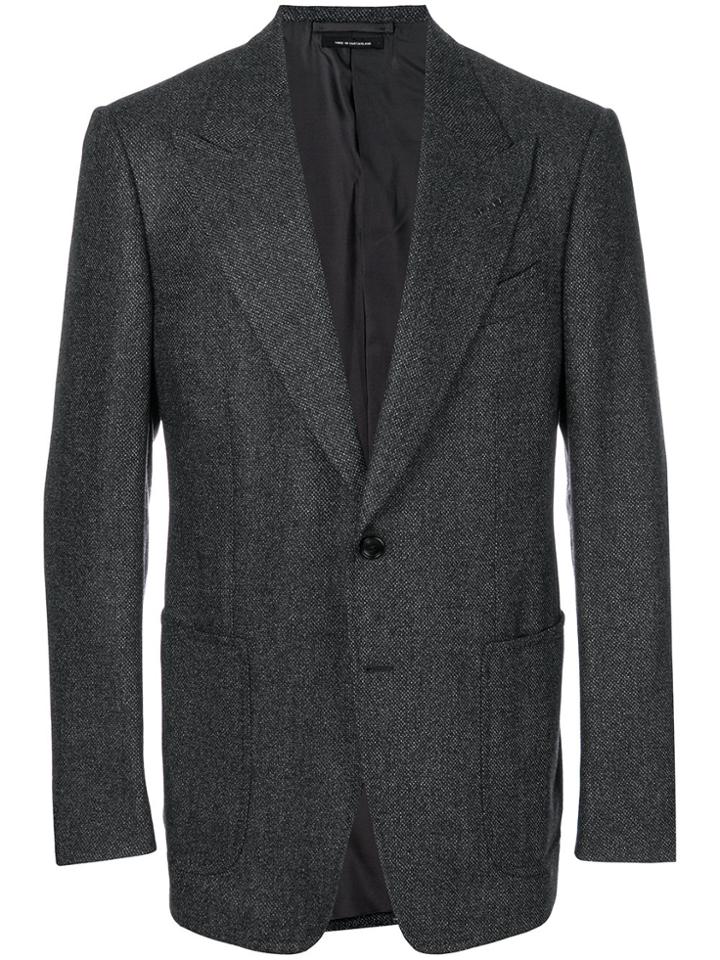 Tom Ford Single Breasted Blazer - Grey