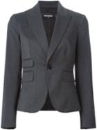 Dsquared2 Classic Blazer, Women's, Size: 42, Grey, Polyester/spandex/elastane/virgin Wool