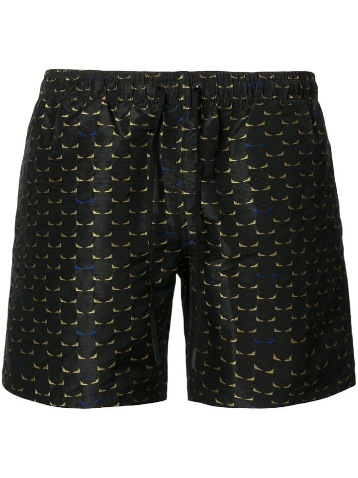 Fendi Bag Bugs Swim Shorts - Grey