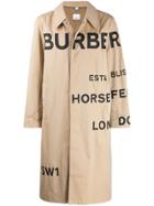 Burberry Horseferry Logo Trench Coat - Neutrals