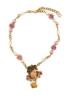 Dolce & Gabbana Cherub Rose Necklace - Multicolour