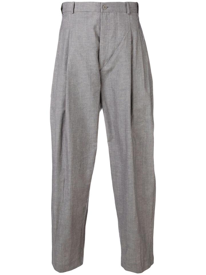 House Of The Very Islands Cropped Trousers - Grey