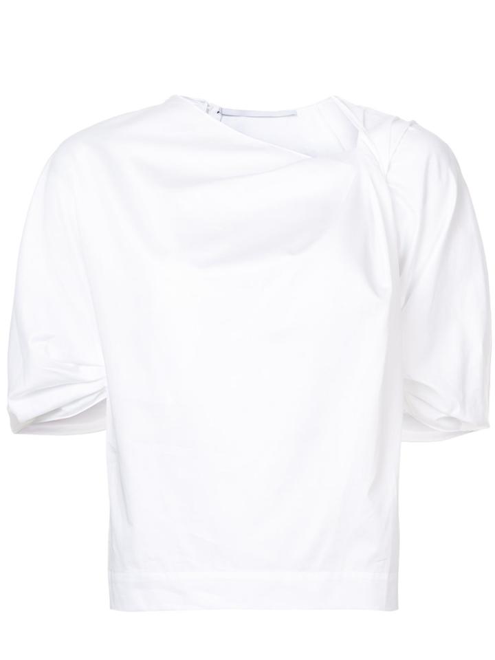 Rosetta Getty Cut Out Twist T-shirt - White