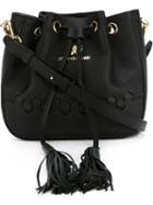 Roberto Cavalli Regina Bucket Crossbody Bag, Women's, Black, Bos Taurus/leather