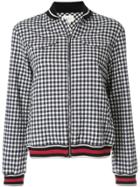 Gucci Pre-owned Vichy Check Bomber Jacket - Blue
