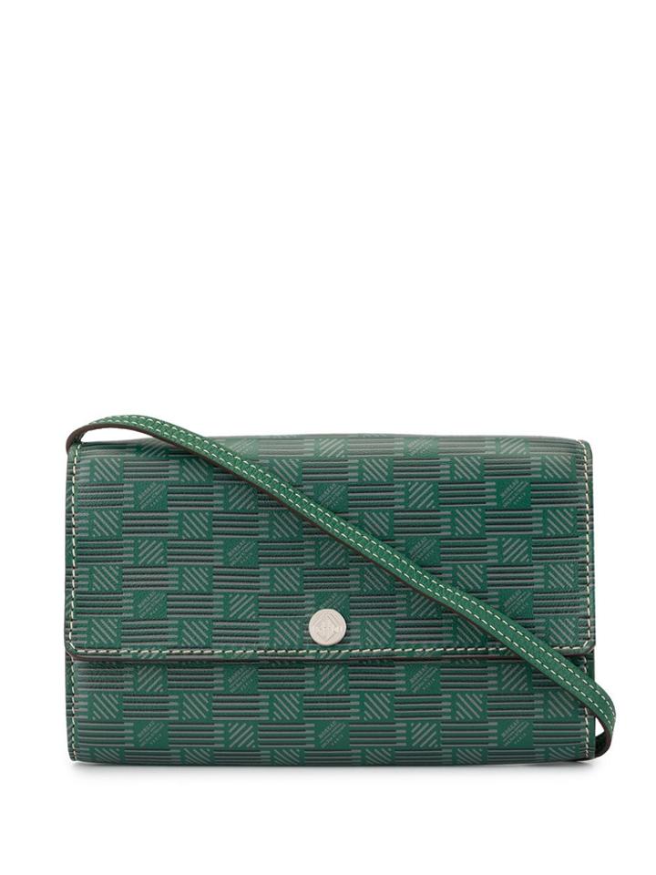 Moreau Check Pattern Clutch - Green