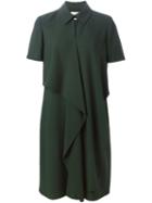Jason Wu Draped Front Dress, Women's, Size: 6, Green, Silk/acetate/viscose