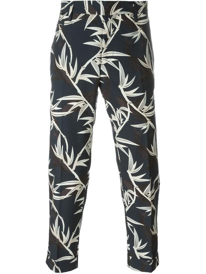 Marc Jacobs Shadow Leaf Trousers, Men's, Size: 48, Blue, Cotton/viscose/cupro