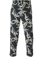 Marc Jacobs Shadow Leaf Trousers, Men's, Size: 48, Blue, Cotton/viscose/cupro