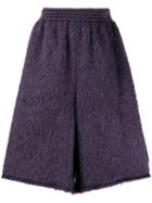 Mm6 Maison Margiela Oversized Fluffy Shorts - Purple