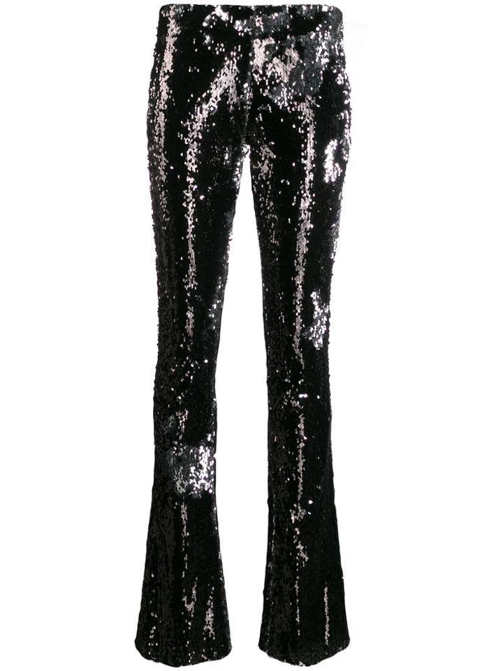 Marques'almeida Sequin Flared Trousers - Black