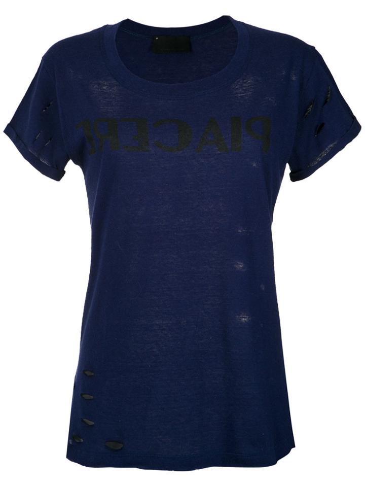 Andrea Bogosian Printed T-shirt - Blue