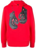 Blackbarrett Printed Boxing Gloves Hoodie - Red