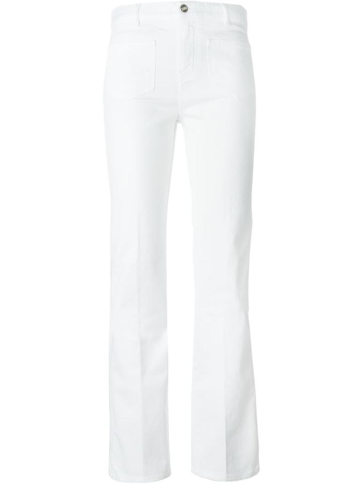 Sonia By Sonia Rykiel Flared Jeans, Women's, Size: 42, White, Cotton/spandex/elastane