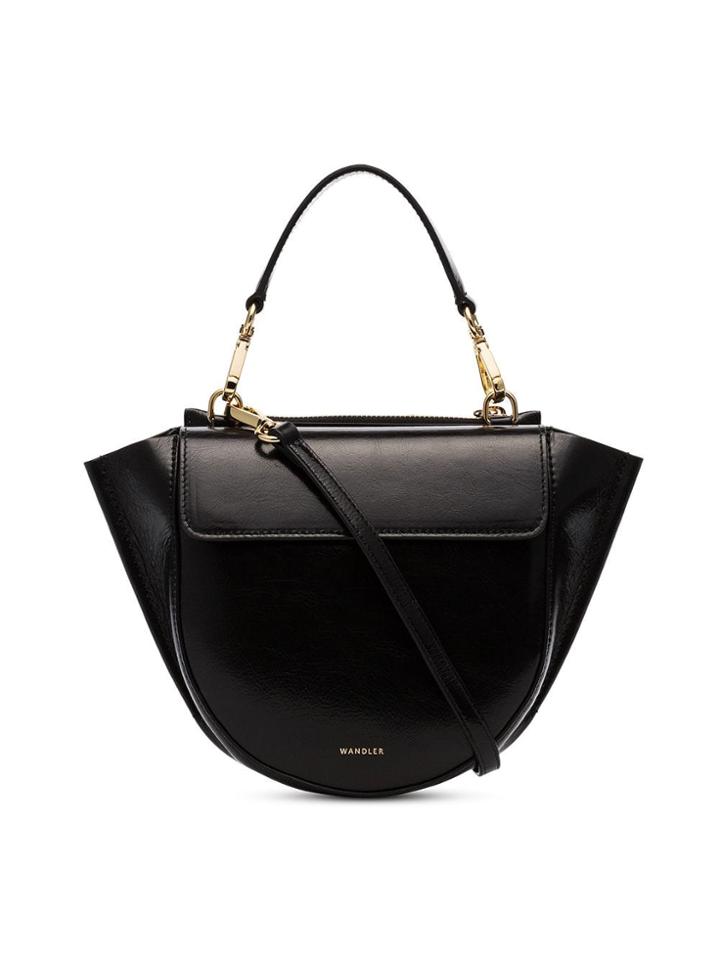 Wandler Black Hortensia Mini Lamb Skin Shoulder Bag