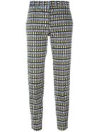 Paul Smith Black Label Geometric Pattern Slim Fit Trousers