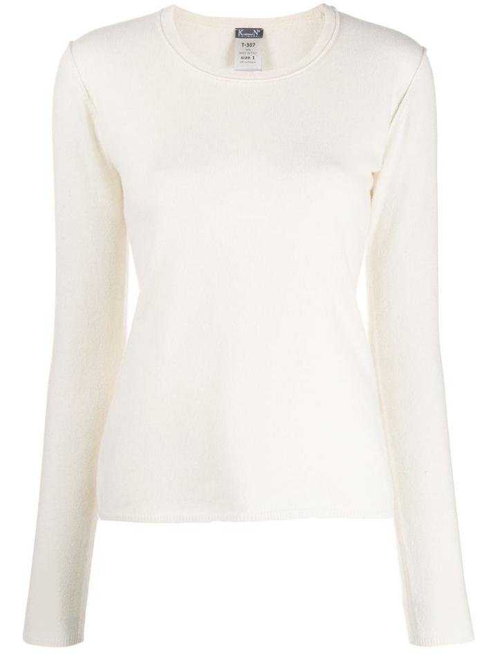 Kristensen Du Nord Reversed Seam Jumper - White