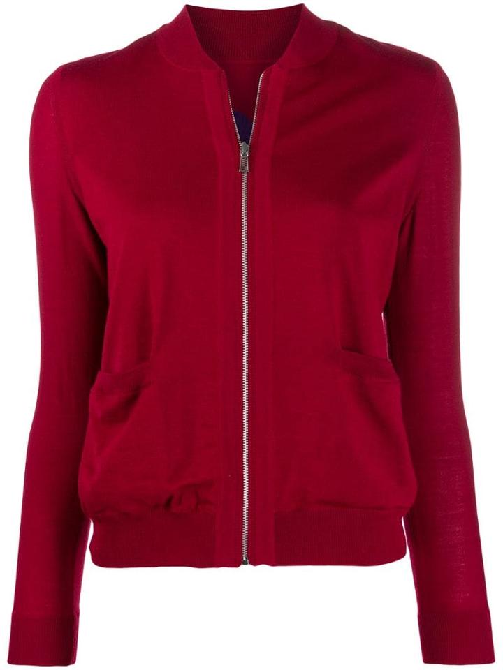 Ps Paul Smith Zipped Lightweight Jacket - Red