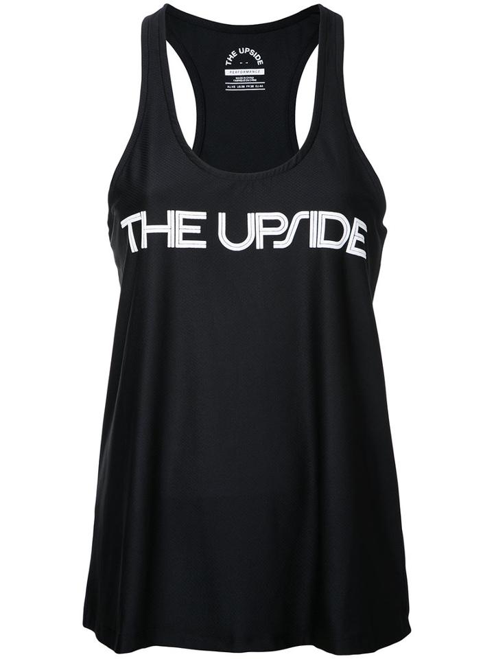 The Upside - Logo Print Tank Top - Women - Polyester - S, Black