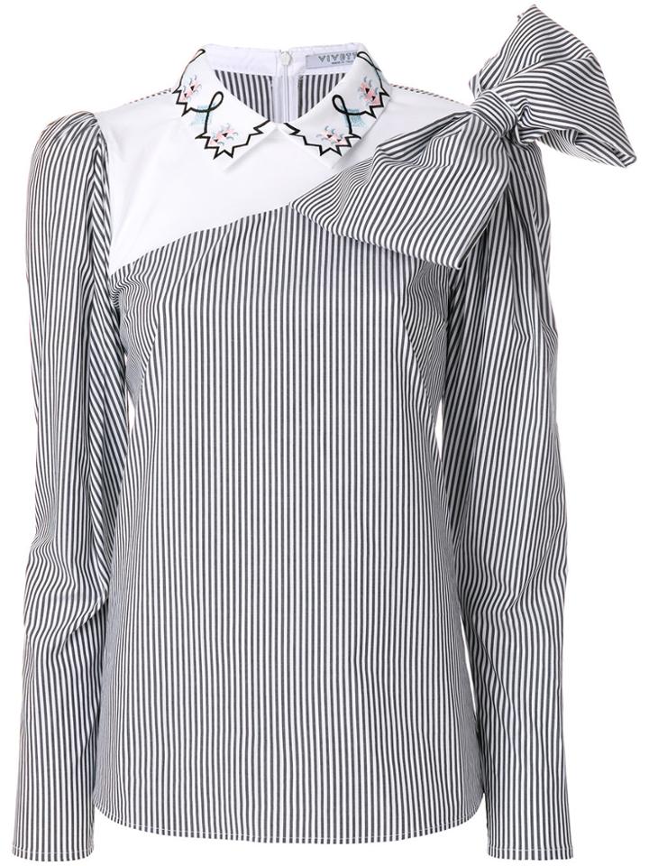 Vivetta Exaggerated Bow Shirt - White