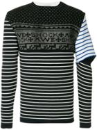 Jw Anderson Knit Mix Sweater - Black