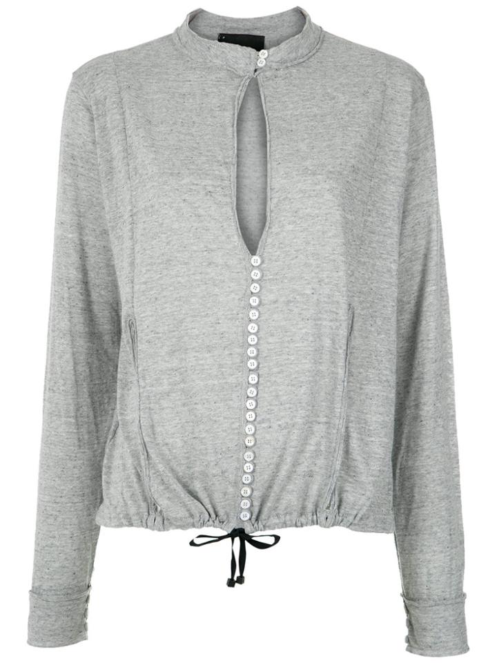 Andrea Bogosian Buttoned Blouse - Grey