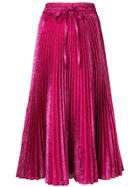 Red Valentino Pleated Midi Skirt - Pink