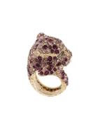 Roberto Cavalli Crystal Panther Ring