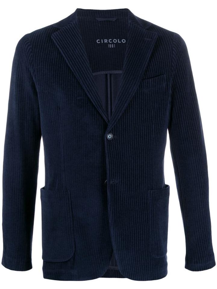 Circolo 1901 Pinstriped Blazer - Blue