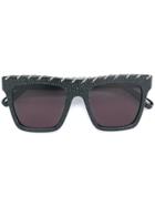 Stella Mccartney Eyewear Square Chain Sunglasses - Black
