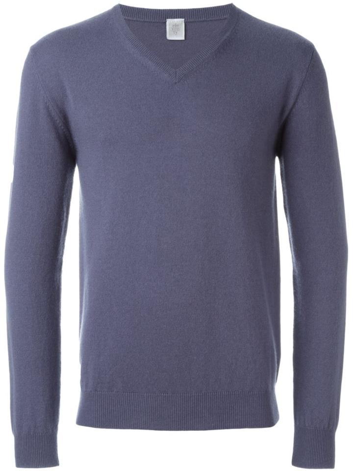 Eleventy V-neck Sweater, Men's, Size: Xl, Blue, Cashmere