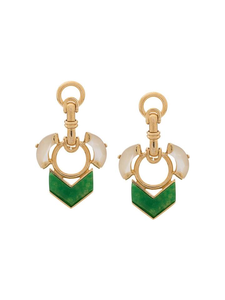 Wouters & Hendrix Quartzite Earrings - Gold