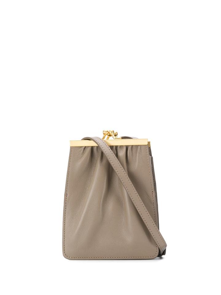 Eudon Choi Ruched Crossbody Bag - Brown
