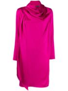 Gianluca Capannolo Draped Neck Dress - Pink