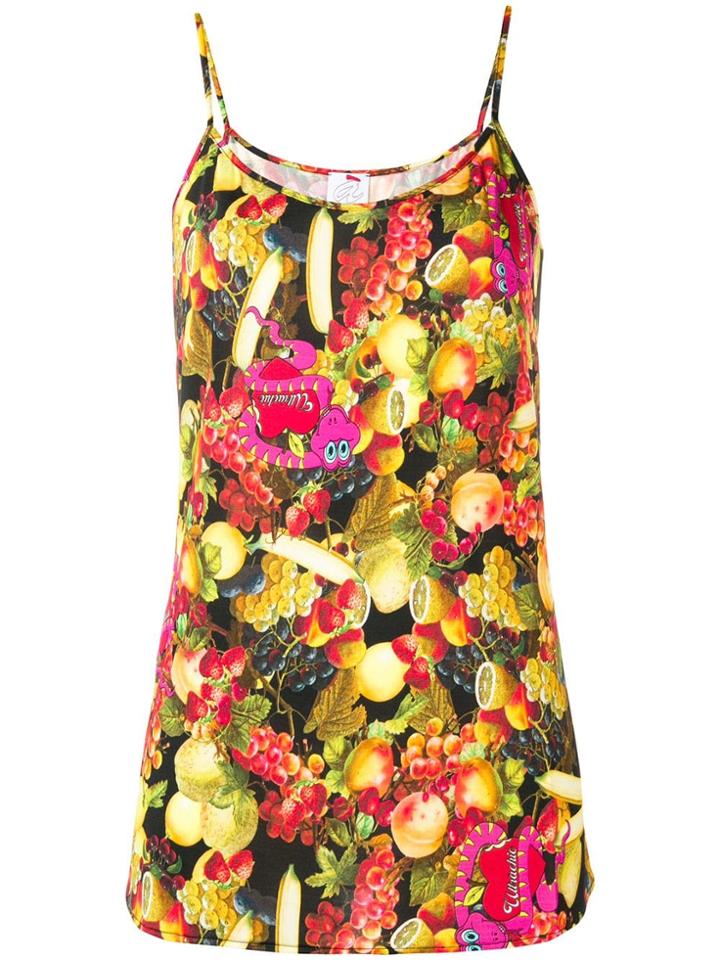 Ultràchic Fruit Print Camisole - Black
