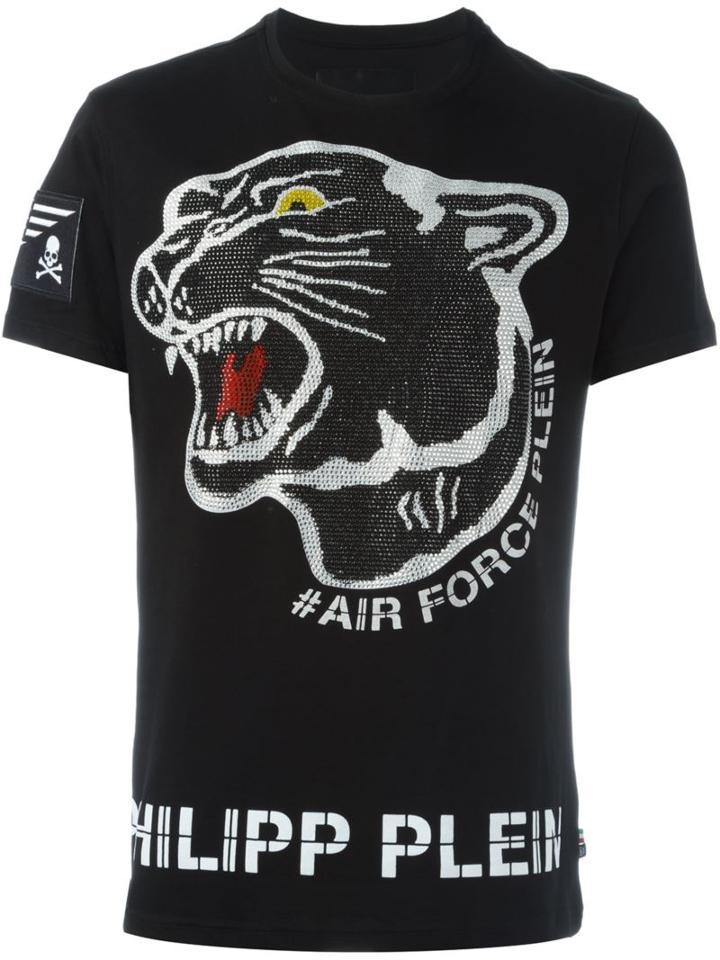 Philipp Plein 'cross City' T-shirt, Men's, Size: Medium, Black, Cotton
