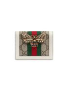 Gucci Queen Margaret Gg Card Case - Neutrals
