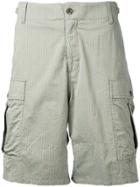 Undercover Faint Striped Cargo Shorts - Green