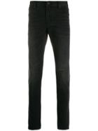 John Varvatos Ripped Detail Trousers - Black
