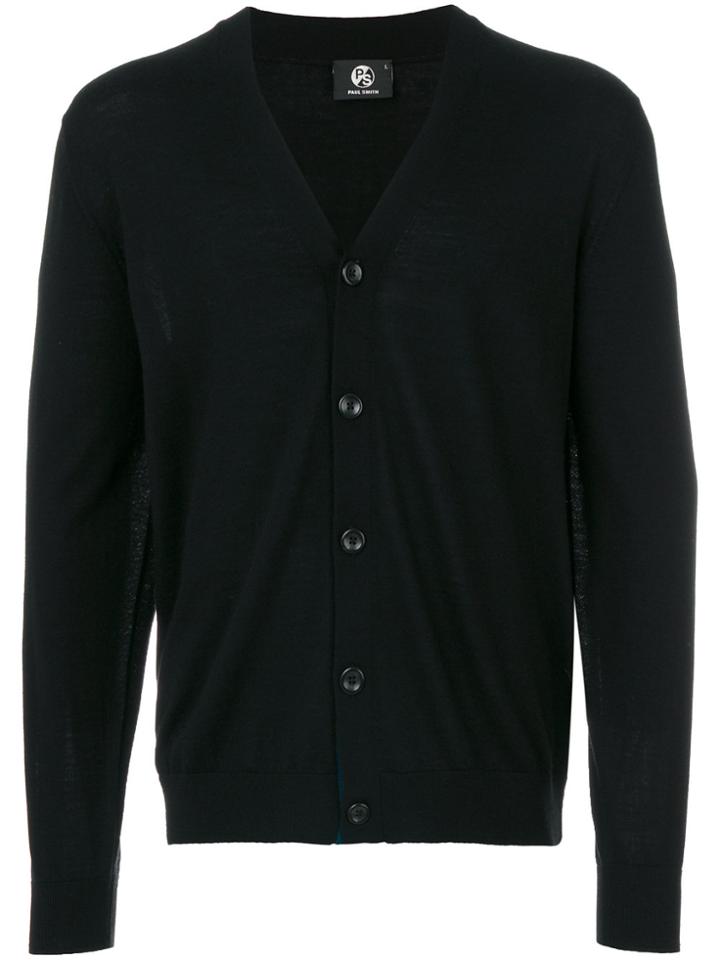 Ps By Paul Smith Button-down Cardigan - Black