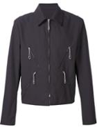 Maison Margiela Zip Detail Harrington Jacket, Men's, Size: 50, Black, Cotton/polyamide